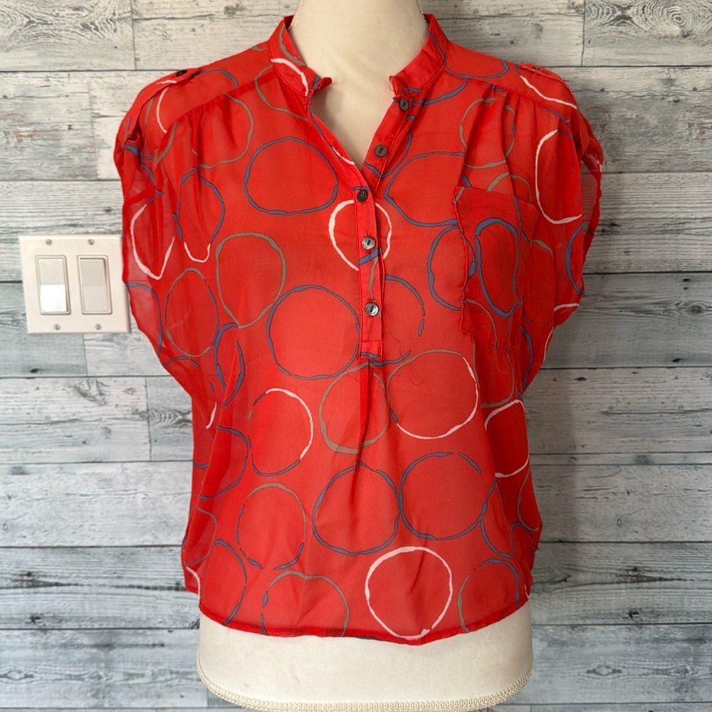 OVI OVERSIZED SHEER BLOUSE